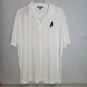 Aquinas Blugolds Polo Shirt  Mens  White  Size 2XL